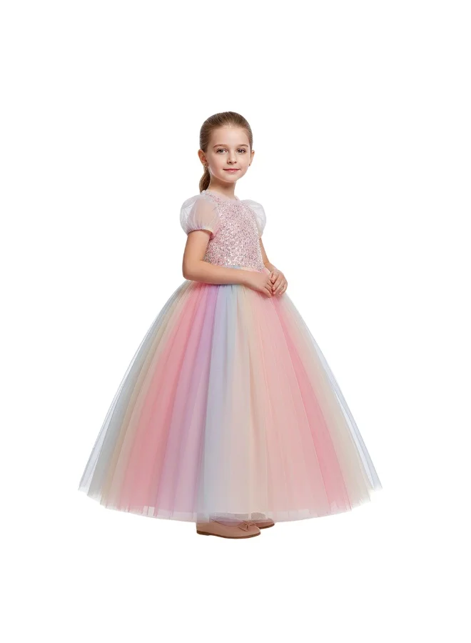 D'Daniela Rainbow Tulle Dress